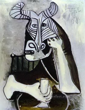 El rey de los minotauros 1958 cubista Pablo Picasso Pinturas al óleo